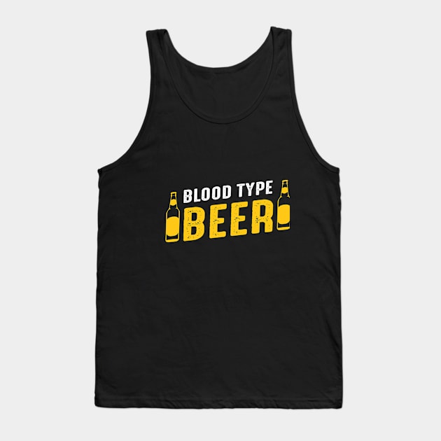 Blood-type ''Beer'' Tank Top by Urshrt